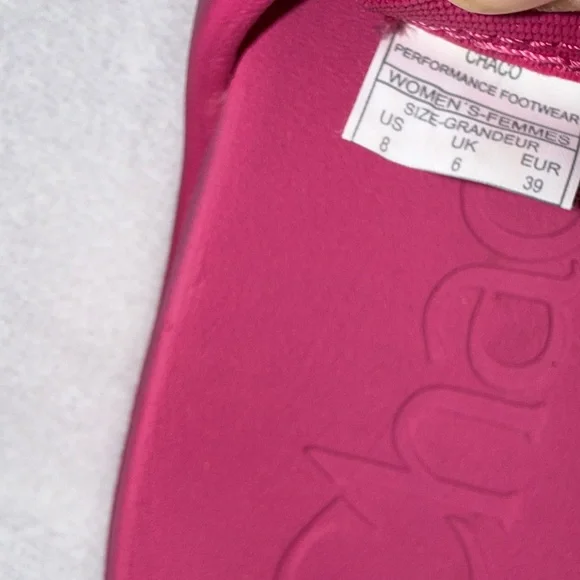 Chaco Women's Fuchsia Slide Sandals - Picture 8 of 8